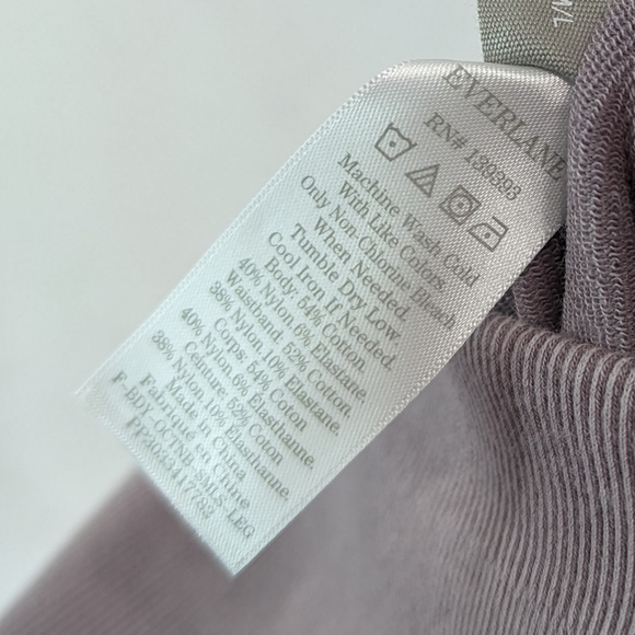 Everlane Leggings Womens Purple The Seamless Rib Full Length High Rise - Picture 10 of 13